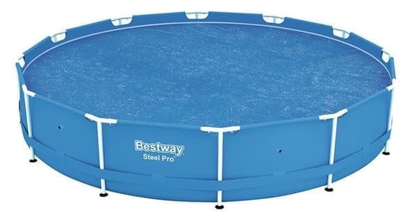 Solskydd för Pool / Poolskydd - 366cm Blå 836