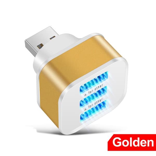 3-portars USB 2.0-hubb, USB 1 till 3-adapter (L38)
