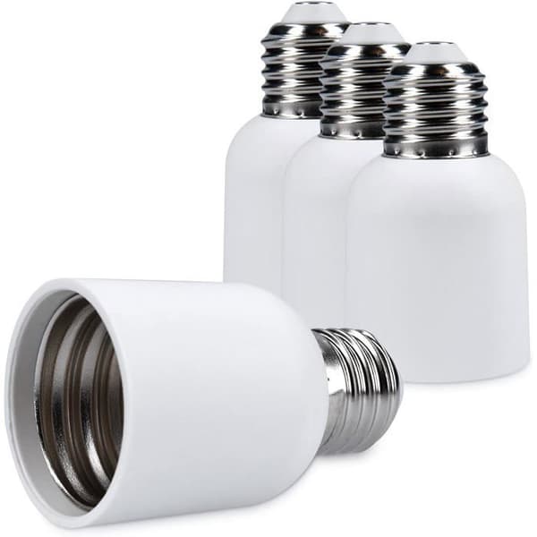 4x Sockeladapter - E27 till E40 Sockelomvandlare - E40 Lampsockeladapter för Halogenlampor