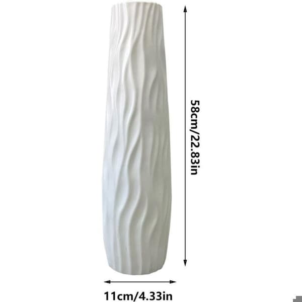 Stor dekorativ golvvas 58 cm - stor dekoration