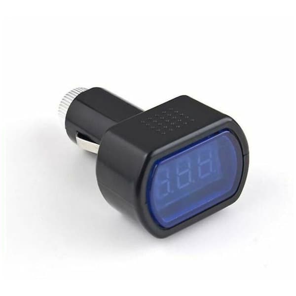 12V LED Digital Display Bil Kjøretøy Sigarettuttak Voltmeter Batterispenning Elektrisk Strøm Tester Måler