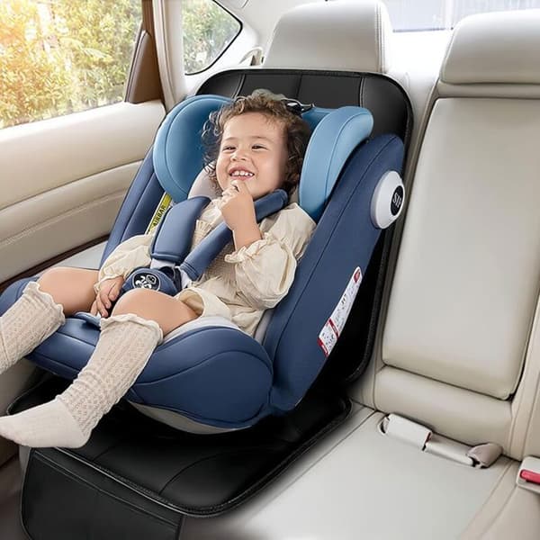 Bilbarnstolsskydd - 2-pack - Halkfritt - Vattentätt - 124×47 cm (ISOFIX)