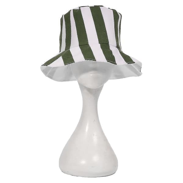 Anime Bleach Urahara Kisuke Cosplay Hatt, Grön och Vitrandig Sommarhatt, Vattenmelonhatt