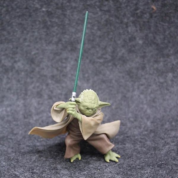 Star Wars Mandalorian Master Yoda Med Svärd Actionfigur Leksaker väskförpackning