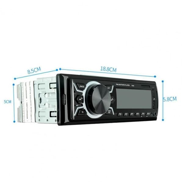 Bilradio - Multifunktionel - 12V - Bluetooth - Dobbelt USB - Hurtig opladning