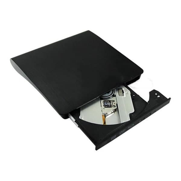 Ekstern DVD-drev USB 3.0 Bærbart CD DVD RW-drev Brænder Optisk afspiller Kompatibel med Windows 10 Bærbar stationær computer (sort)
