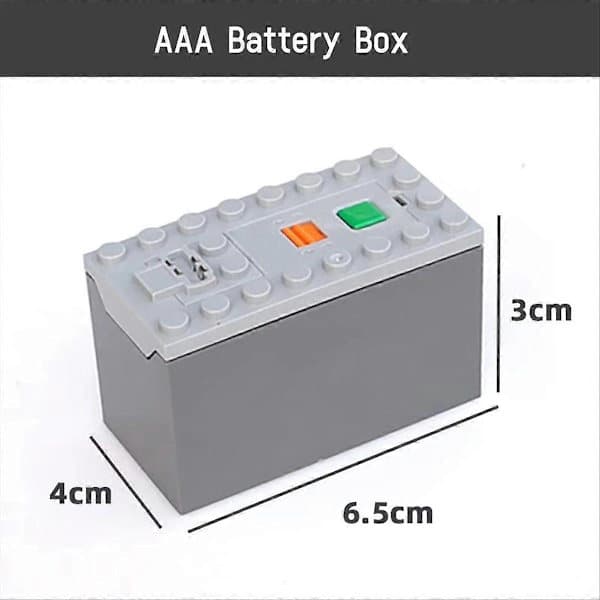 9V AAA Batterilåda för Legoeds Power Functions Technology PF Blocks 88000 Funktioner för Legoeds Rob{h}