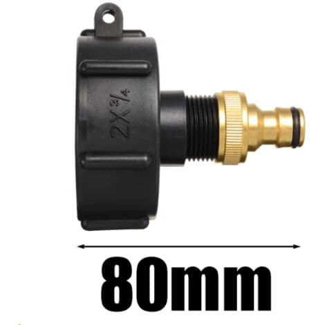 3/4/1/2\" IBC adapterstik, 3 pakker, 1000L S60x6 slangeventil, regntønde