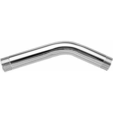 Ekstra vinklet bruseslange til bruserarm i rustfrit stål, 15 cm – G1/2 tilslutning – Nem installation til standard brusehoveder