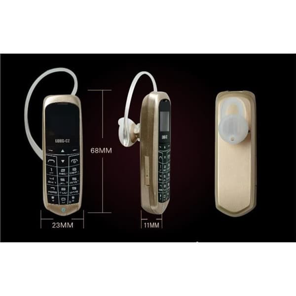 J8 Mini Telefon - Monoblok - Sort - GSM - 800 mAh - 0.66\" - Lav SAR