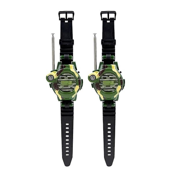 Walkie Talkies Ur Legetøj til Børn 7 i 1 Camouflage Lysende Intercom Ur Børnelegetøj Børn Uddannelseslegetøj