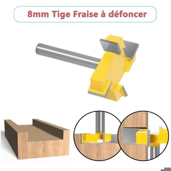 Spårfräs, Ytfräs, 8 mm skaft CNC-fräsbit, Hyvelfräs, Planfräs
