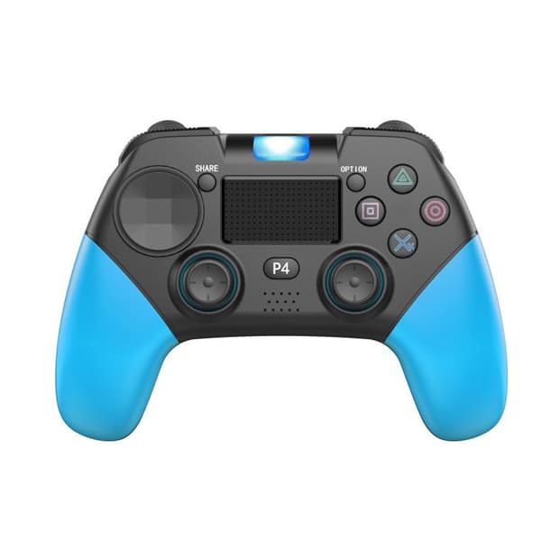 P01P4 Gamepad med seksakset Bluetooth 5.0 trådløs kontroller for Android- og iOS-telefoner (blå)