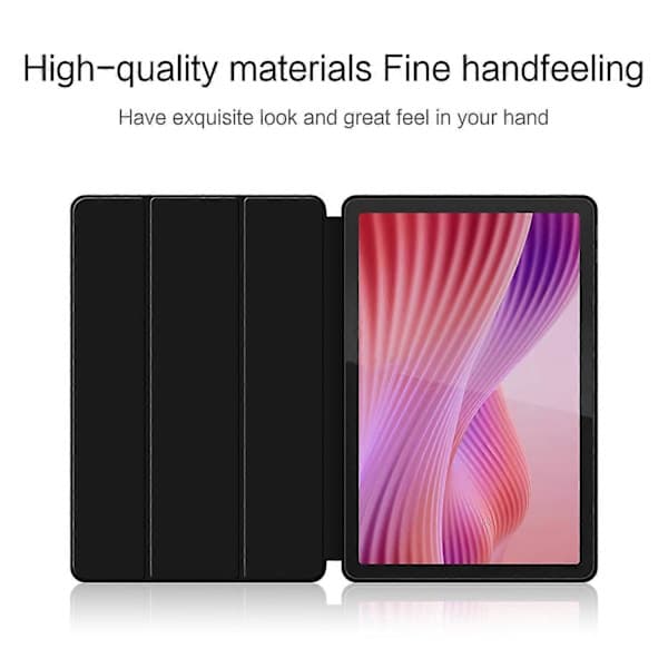 Etui til Lenovo Tab 10.1 (2025) PU Læder TPU Bagside Tri-fold Stand Tablet Beskyttelse