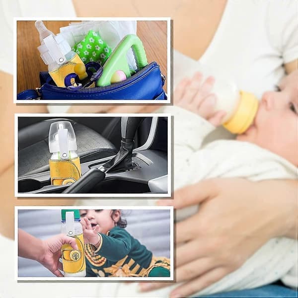 Bärbar nappflaskkylväska med USB-laddningsport