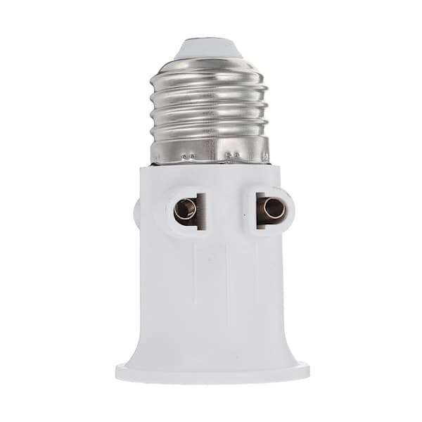 2 stk. AC100-240V 4A E27 lampehode konverteringssokkel, lampeadapter