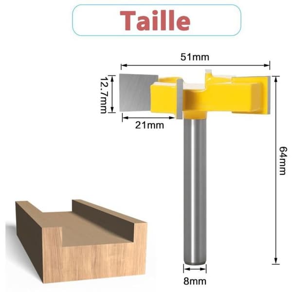 Spårfräs, Ytfräs, 8 mm skaft CNC-fräsbit, Hyvelfräs, Planfräs