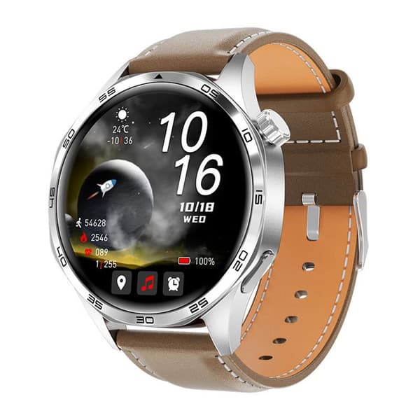 Watch5 Pro -älykello Bluetooth-puheluilla, sykemittauksella ja teräväpiirtoisella pyöreällä näytöllä. (Y144)