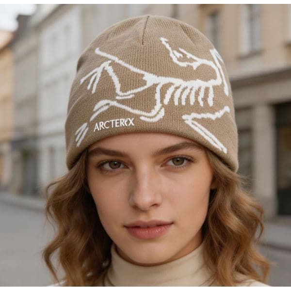Arc'teryx Bird Head Toque Mössa Khaki Merinoull Stickad Vintermössa Unisex khaki