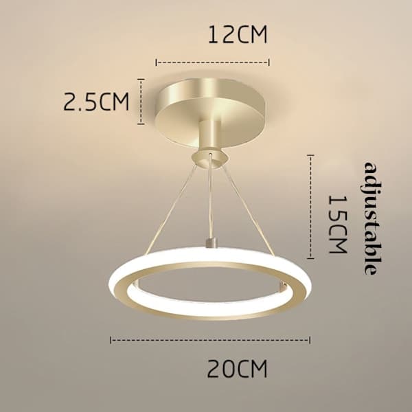 Moderne Pendellampe Gull Stanglampe LED Taklamper