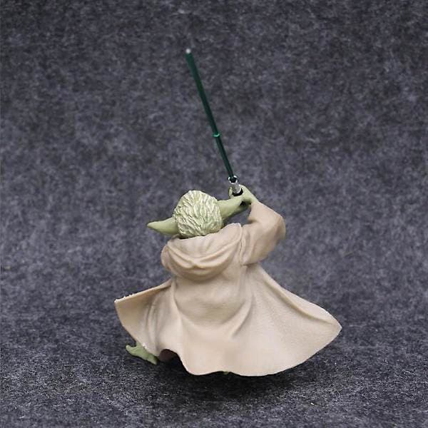Star Wars Mandalorian Master Yoda med sverd actionfigur leker i posepakke