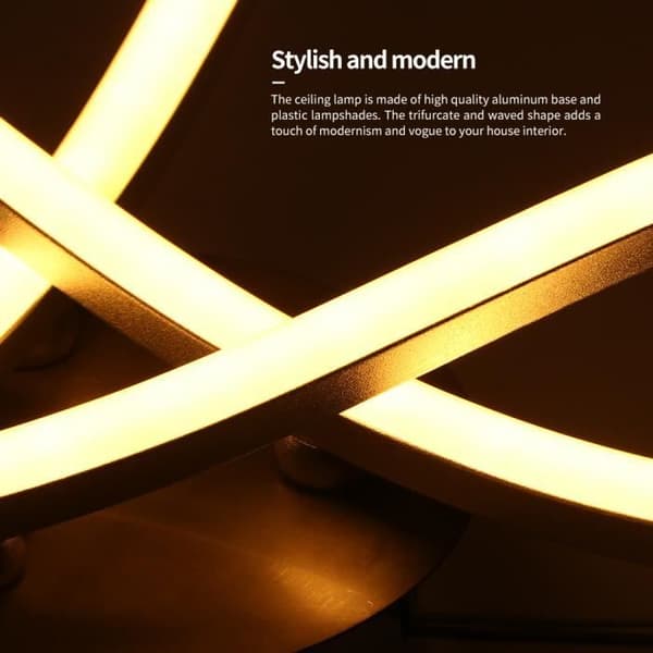 LED Loftlampe - Moderne - Trigeminal - Varm Hvid - 3 Pærer - Indendørs