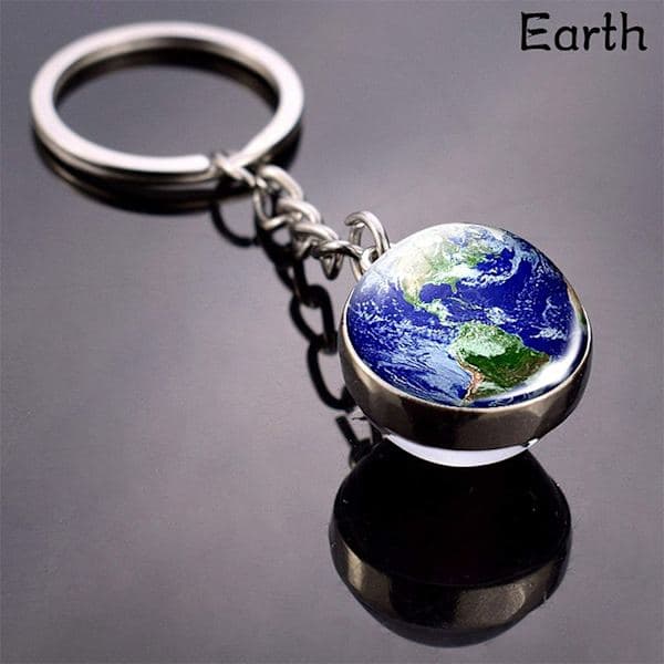 Solsystem Planet Nøglering Tilbehør Vedhæng Glød i Mørke Earth