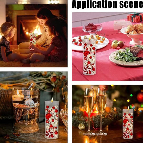 Julepynt med Levitating Filler, Flydende Perler, Lys, Julepynt C