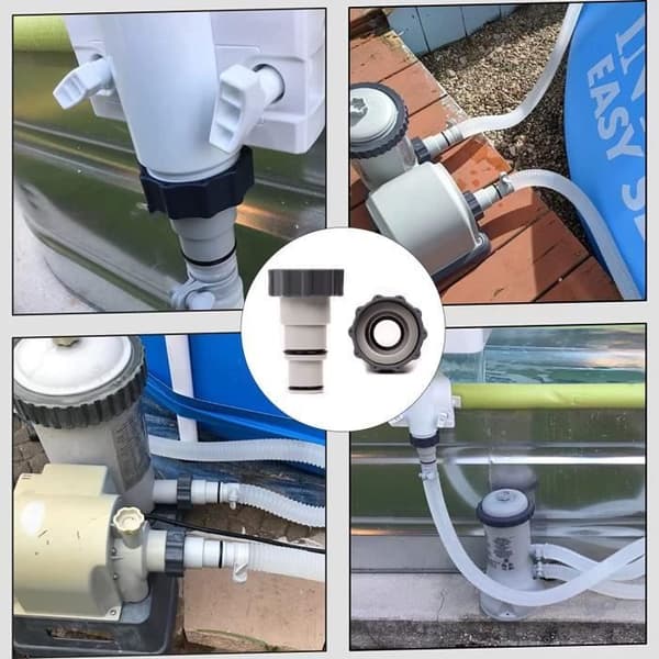Intex Poolslangsadapter - 4 st - Diameter 32/38 mm - Högkvalitativt ABS-material