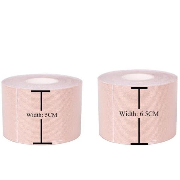Bekväm självhäftande bh-tejp (vattentät) black 6cm width