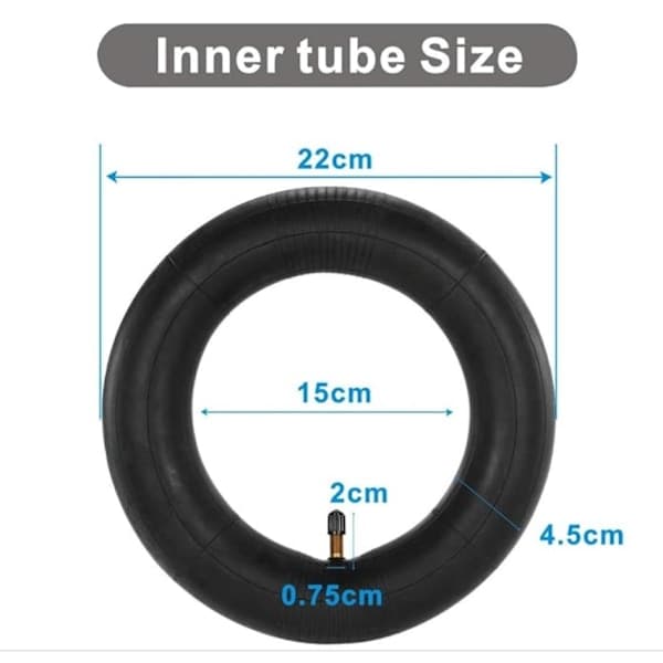 XJ-2 Pakke 8,5 Tommer Indvendig Slange Xiaomi (M365, Pro, 1S, Pro, Essential)