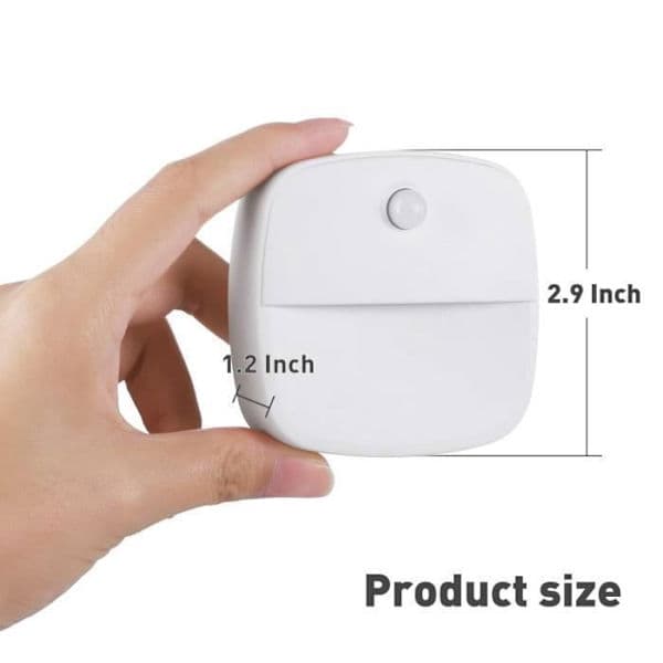 LED Väggnattlampa med Rörelsesensor - 3-pack - Vit - Modern Skandinavisk Stil