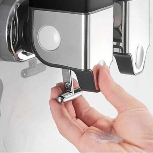 1000 ml Vægmonteret Sæbedispenser – 304 Rustfrit Stål – Nem Installation – Til Badeværelse, Køkken, Hotel, Restaurant