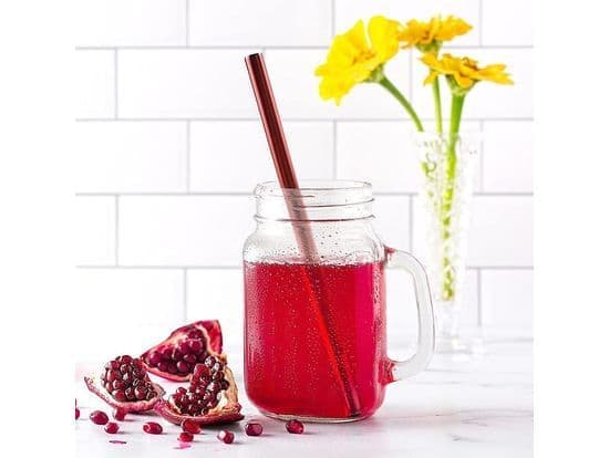 Sugrör för Bubble Tea - Rostfritt Stål 8 st Färgade Sugrör