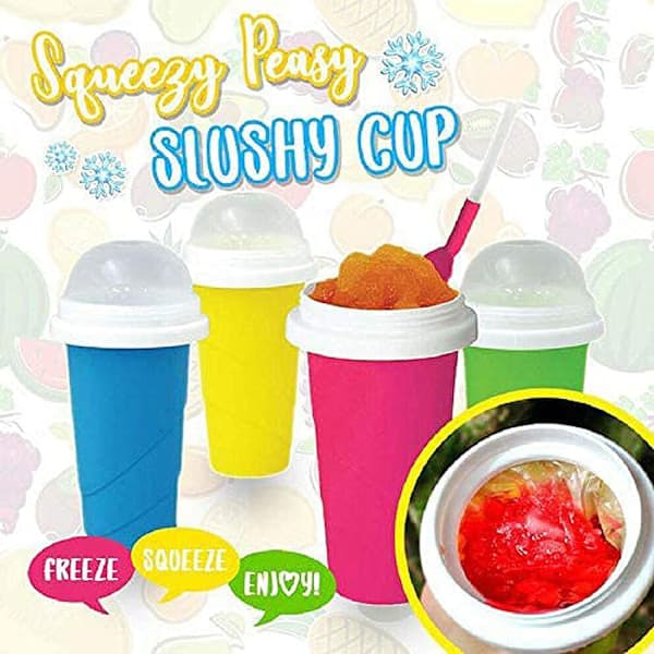 Slushie Maker Cup Magisk Hurtigfrossen Smoothieskopp blue