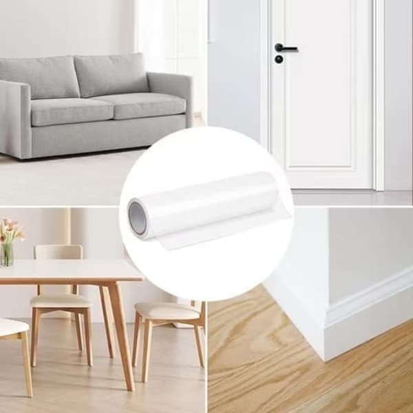 Gennemsigtigt sofabetræk mod ridser, møbelbeskyttelse til katte og hunde 30cm x 500cm
