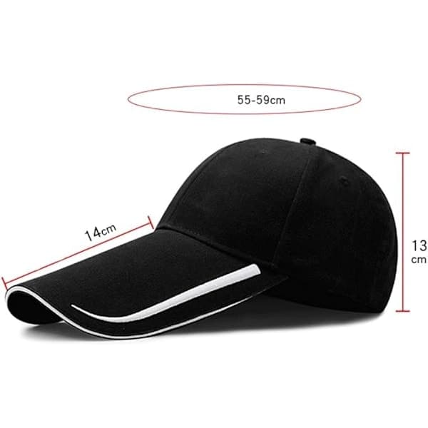 Ekstra Lang Skygge Vasket Bomulls Baseballcaps