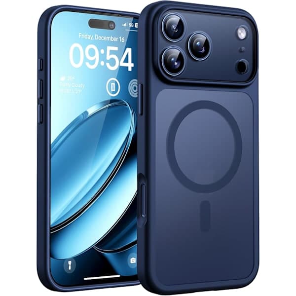 Magnetisk etui til iPhone 17 Pro Max 6,9 tommer, kompatibelt med MagSafe (mørkeblå) iPhone 17 Pro Max