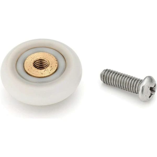 Sæt med 12 udskiftningsruller til skydedøre til brusekabiner – 19 mm diameter – Nem installation – Kompatibel med badekar og jacuzzier