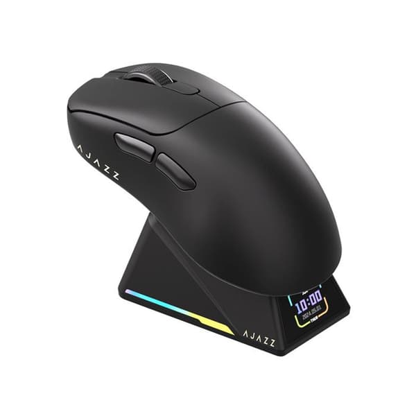 PAW3395 Elektronisk mus, trippelmodus, Bluetooth, trådløs, lett, lading, oransje