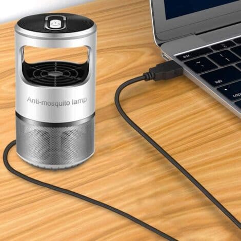 USB til DC 5V-kabel, USB til DC-strømkabel, 11-i-1 DC-strømadapter, 5,5 x 2,1 mm DC-fatning for bærbar PC, ruter, etc. (1m, svart)