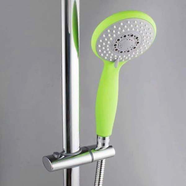 Dusjsete Rett Knott Dusjhodeholder Justerbar Løftende Hånddusjuttak Brakett Dusjtilbehør Ovalt Rør 30*15mm