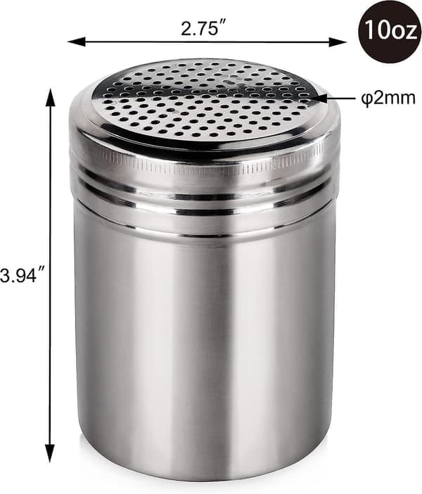 Saltkar i rostfritt stål för salt, socker, kryddor och peppar