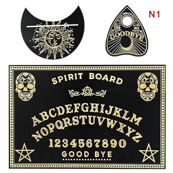 Pendelbräda i trä för spådom, graverad magisk bräda Ouija Boa - Perfekt 1