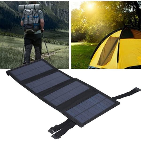 20W Premium Monokrystallinske Sammenleggbare Solcellepaneler og Solcellelader, Kompatibel med Solcellegeneratorer, Telefoner,