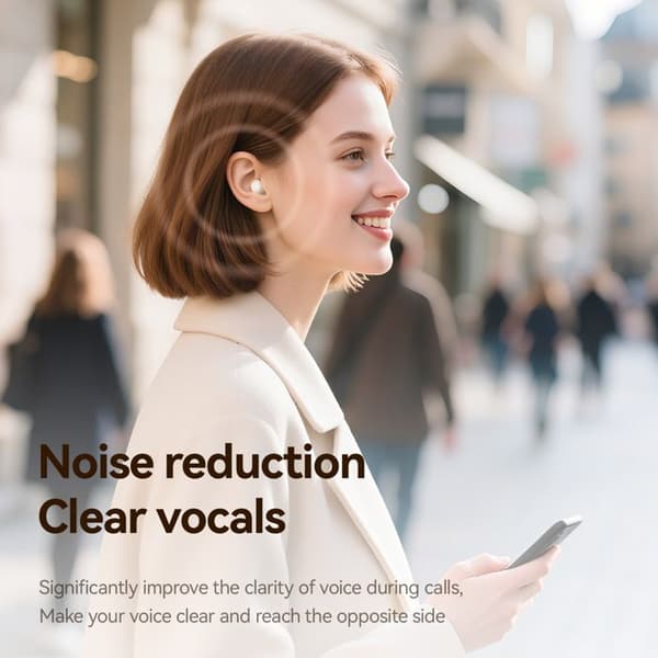 Svarta M126 Dubbla Trådlösa Bluetooth-hörlurar (2 i 1), Mini Sovhörlurar, Extra Lång Batteritid, Unisex