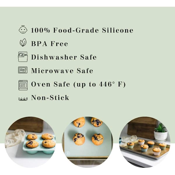 Silikone bageforme (12-pak) A 12pack