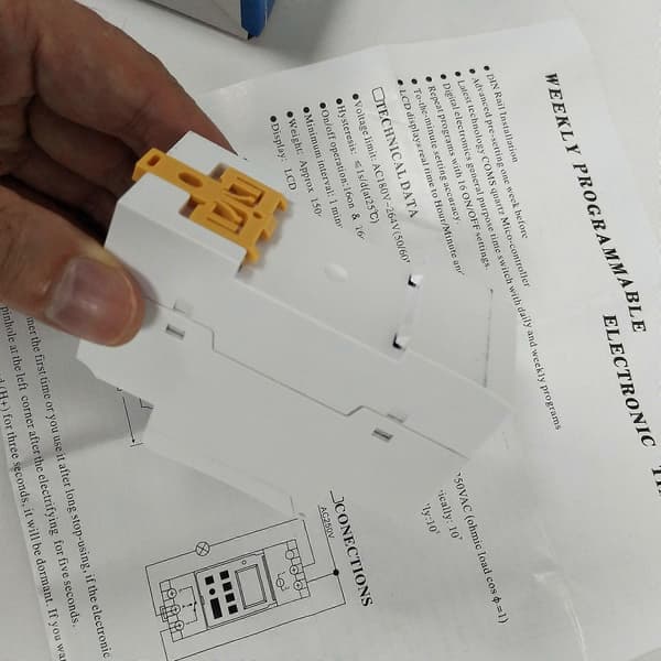 Dww-AHC15A Digital tidsdisplay nålskena typ 220V programmerbar tidskontroll