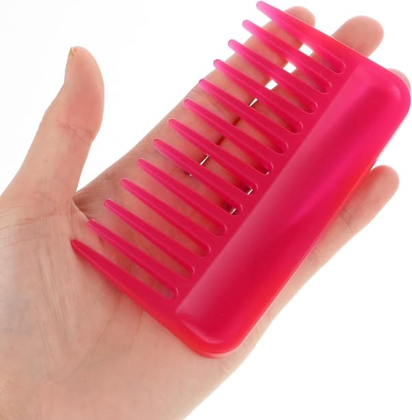 Mini-kam med breda tänder, liten bärbar duschkam
