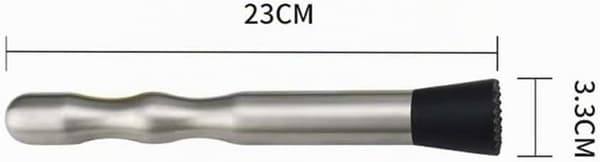Cocktailmuddler, 23 cm rostfritt stål, fruktkross, perfekt bartillbehör